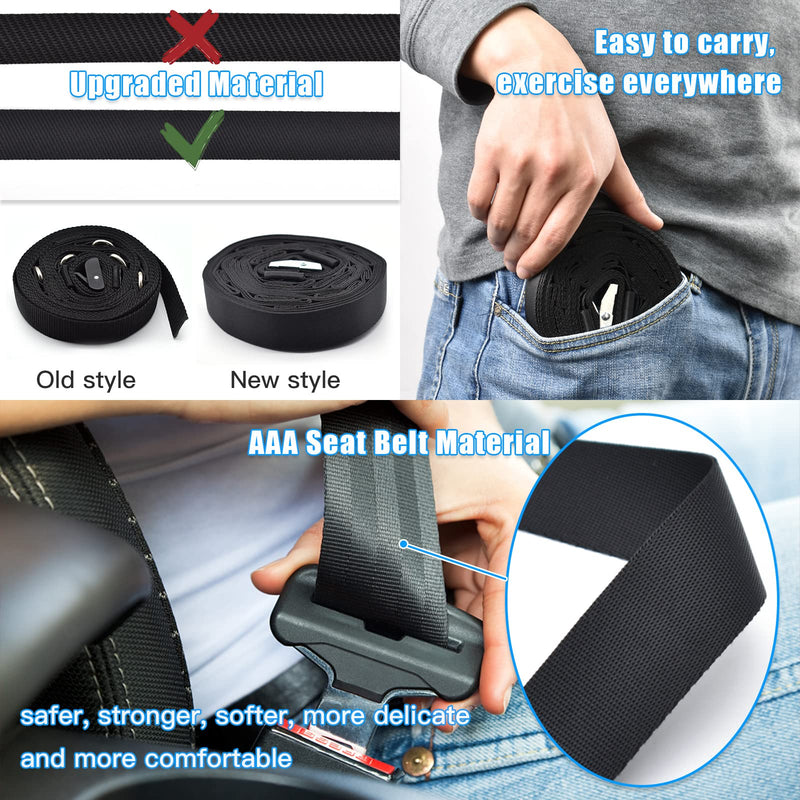 Brebebe Door Anchor Strap for Resistance Exercise, Resistance Bands with Handles Pull Bar, New Perfect Portable Home Gym, All-in-One Complete Workout Equipments for Full Body Exercise 1 Door Anchor+ 2 Handles Set - BeesActive Australia