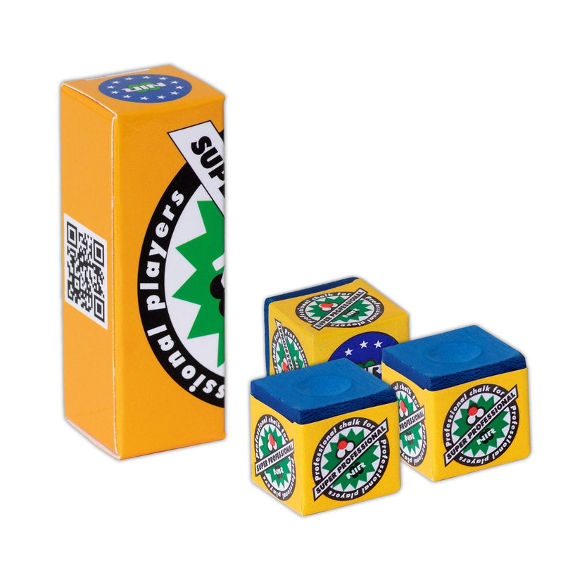 3 pcs of Longoni NIR Super Professional Pool Cue Billiard Chalk Available in Green and Blue Color - BeesActive Australia