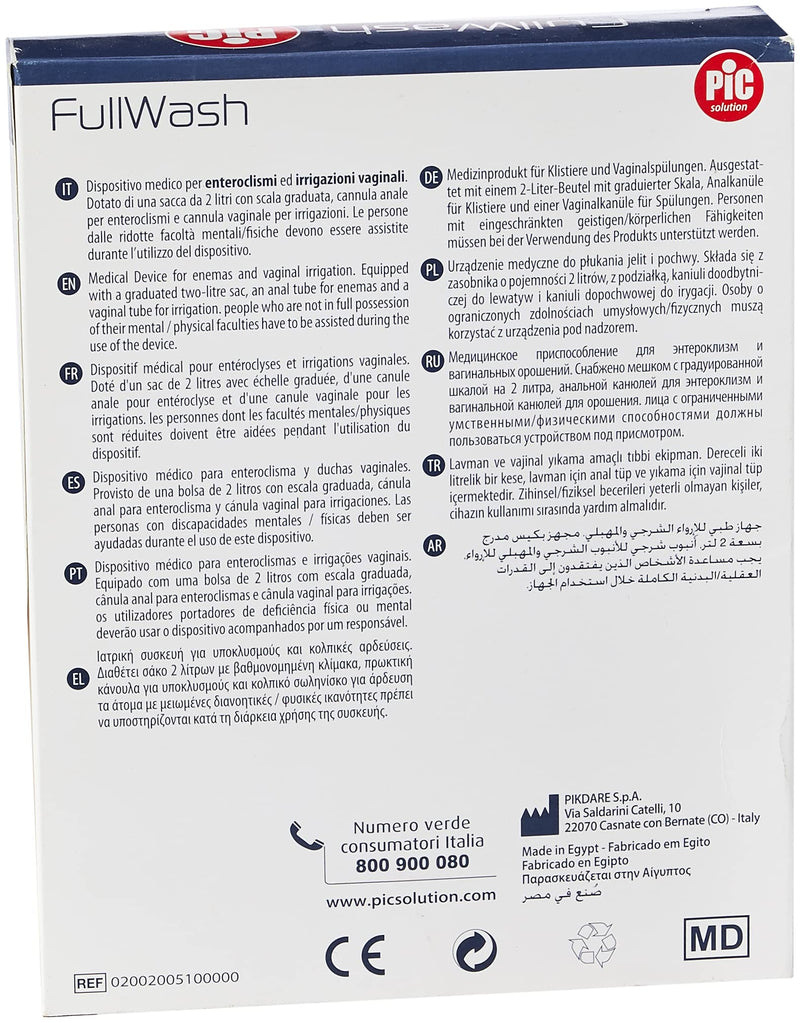 Specialist Supplements FullWash Enteroclisma Home Enema Kit with 2 Litre Capacity - BeesActive Australia
