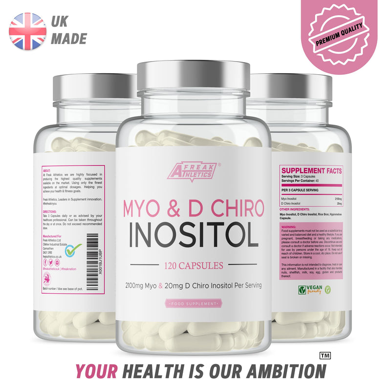 Myo Inositol & D Chiro Inositol - Supports Women with PCOS - Promotes Hormonal Balance & Normal Ovarian Function - 120 Capsules - BeesActive Australia