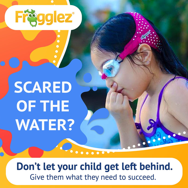 Frogglez Swim Goggles for Kids & Goggles Case Bundle - Premium Pain-Free Strap | Anti-Fog Tinted Lenses - BeesActive Australia