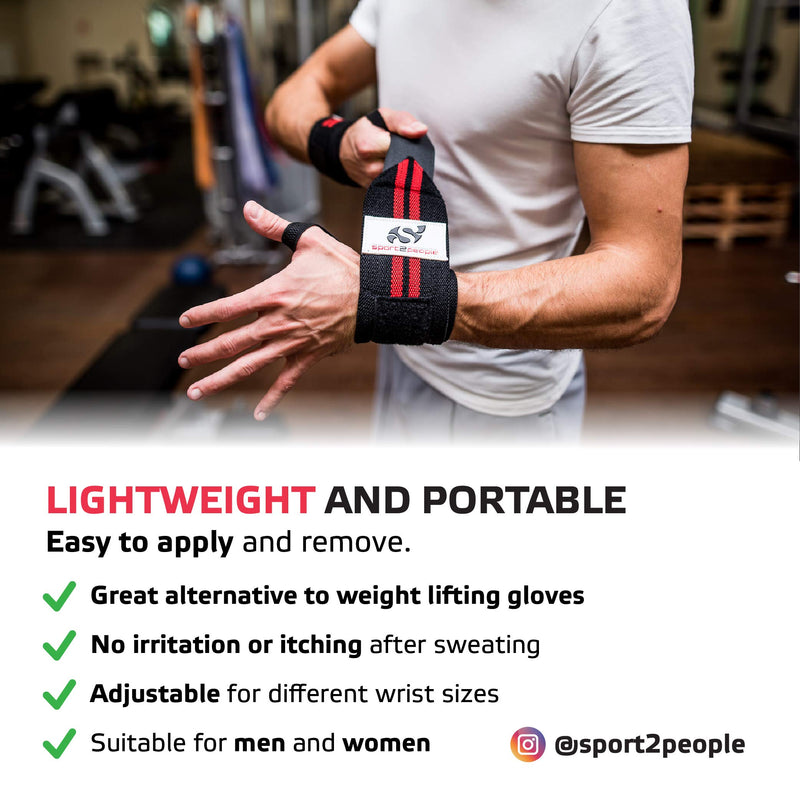 Weightlifting Wrist Support - Deadlift Straps for Weight Lifting, Bodybuilding, Powerlifting, and Strength Training, Crossfit 18" Wrist wraps - BeesActive Australia
