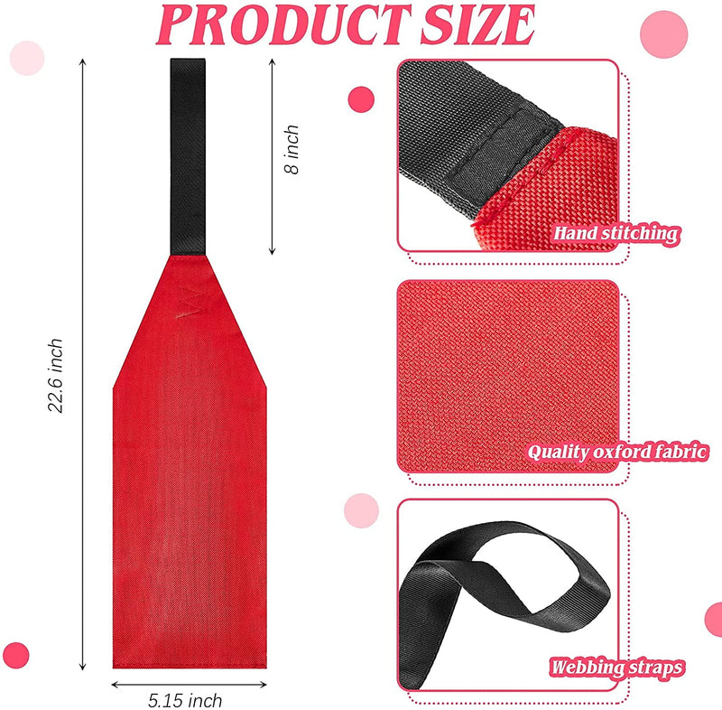 MOPHOEXII MOOCY 2 Pieces Safety Travel Flag/Safety Warning Flag for Kayak Canoe Red Warning Flag with Webbing for Kayak SUP Towing Canoes Truck Safety Accessories Kit Red (2PCS) - BeesActive Australia
