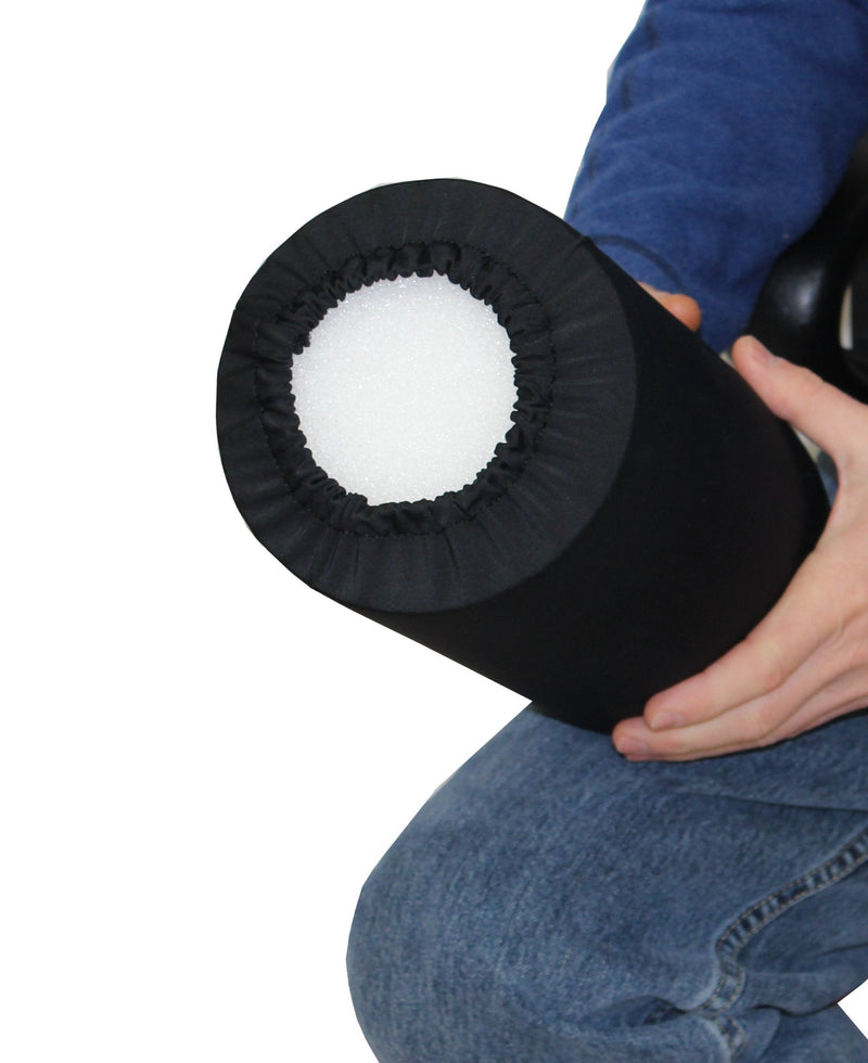 Rehabilitation Advantage Black Fabric Foam Roller Cover (Cover Only), 18" Long - BeesActive Australia