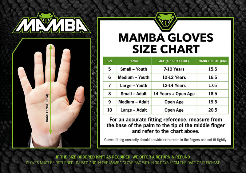 Mamba Goalkeeper Gloves for Youth & Adult - Premium Quality Latex Palm & Back Hand; Finger Spine Protection & Double Layer Wristband. Goalie Gloves for Men, Women, Boys & Girls 6 - BeesActive Australia