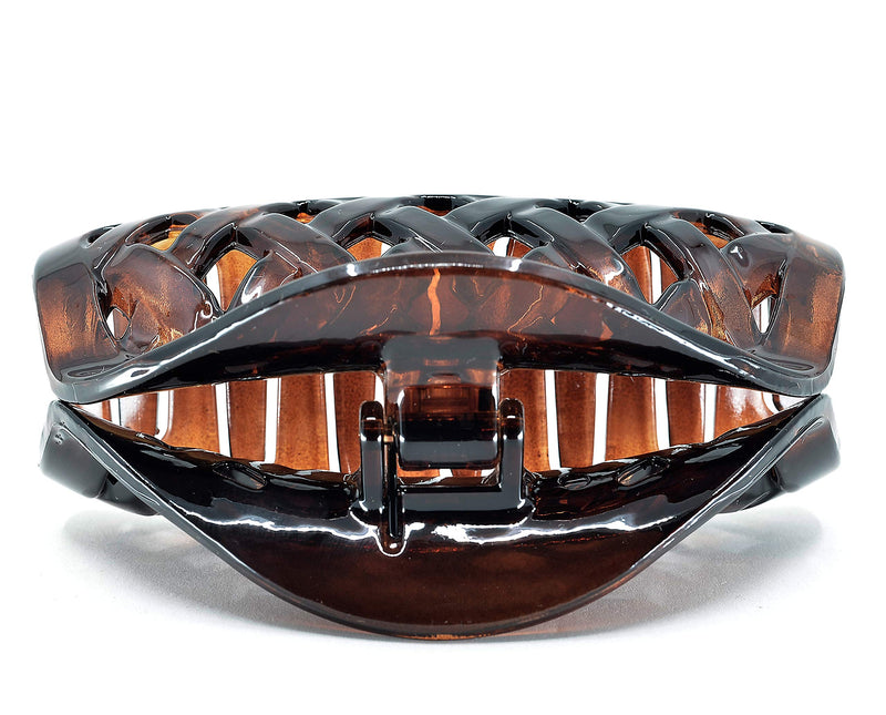 Camila Paris CP1807 French Hair Clip for Women Thick Hair for Long Curly Wavy Hair, Girls Hair Claw Clips Jaw, Durable Styling Big Claw Clip for Thick Hair, Strong Hold No Slip Grip, Made in France 3.5 Inch (Pack of 1) Tortoise Shell - BeesActive Australia
