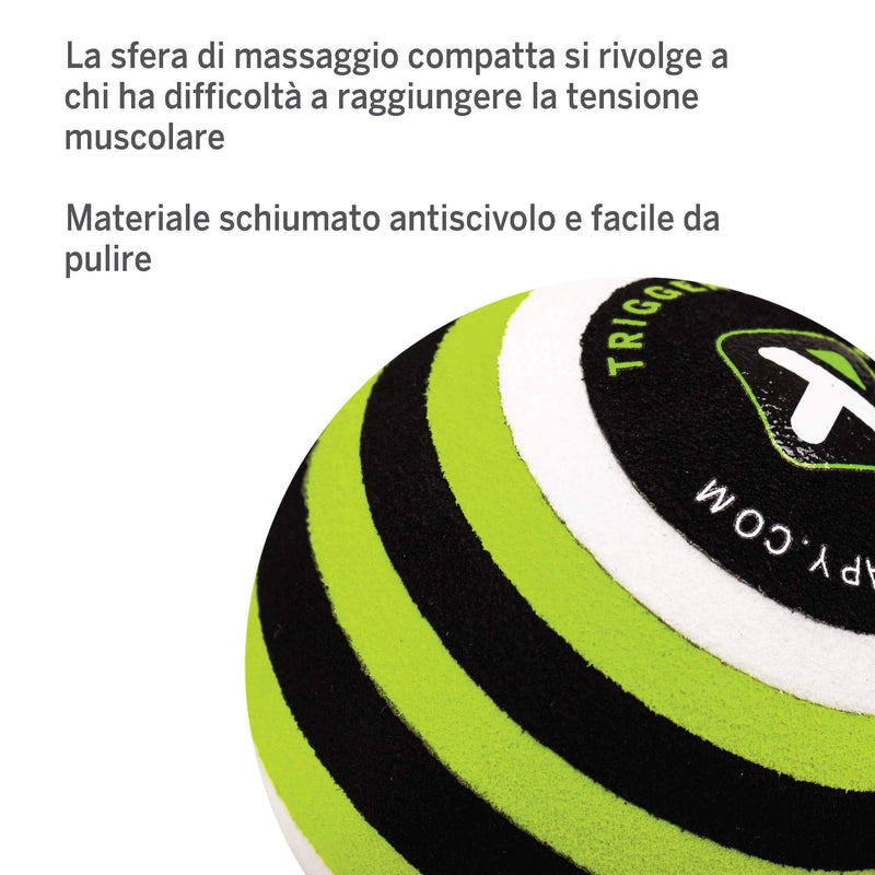 Trigger Point Performance Unisex's MB1, Deep Tissue Massage Ball for Back, Green, White and Black, 2.6''/5cm Single - BeesActive Australia