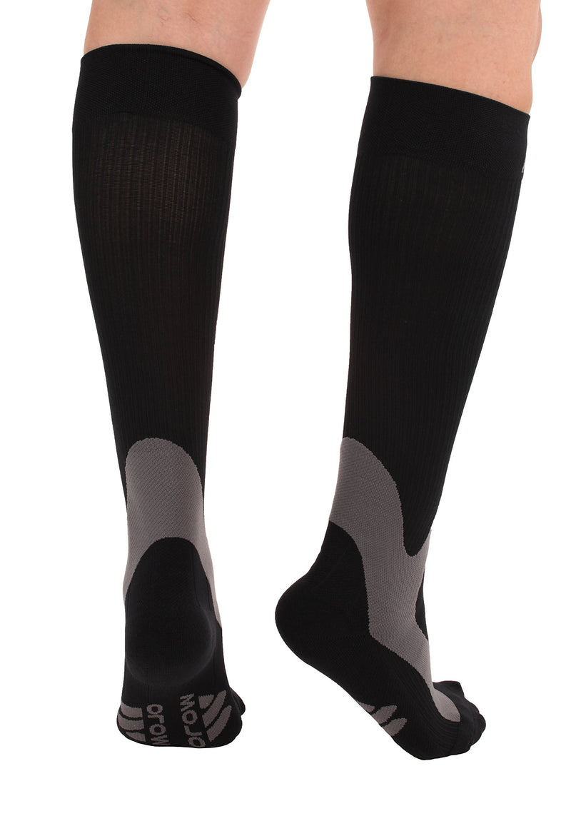 4XL Mojo Compression Socks 20-30mmHg Extra Wide Calf Compression Stockings Plus Size XXXX-L Black 4X-Large - BeesActive Australia