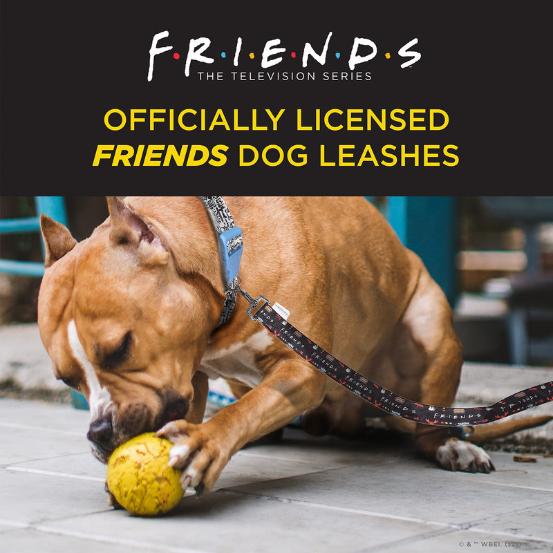 Friends TV Show Iconic Graphics Dog Leash - Friends Dog Lead, Puppy Leash, Leash for Dogs, Dog Leashes, Cute Dog Leash, Black Dog Leash, Red Dog Leash, Friends Pet Leash for Puppy, Dog Walking leash 6 Foot - BeesActive Australia