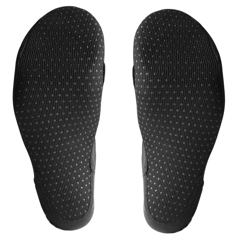 BPS 'Second Skin' Soft and Ultra Stretch Beach Water Socks, Flexible Neoprene Sole Anti-Slip Wetsuit Fin Booties, High Cut Low Cut Unisex 19 - High Cut - Ebony Black X-Small - BeesActive Australia