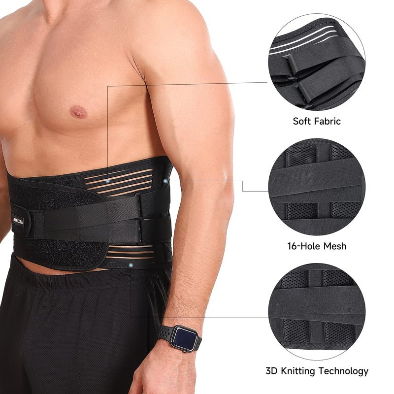 Bynccea Back Braces for Men and Women Relief from Back Pain, Breathable Back Support Belt for Heavy lifting, Lumbar Support Belt for Herniated Disc, Sciatica, Scoliosis M(29.5"-37.4") - BeesActive Australia