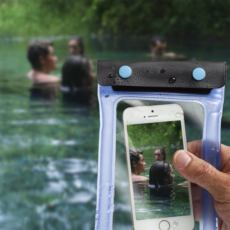 Lewis N. Clark WaterSeals Triple Seal Floating Waterproof Pouch + Dry Bag for Cell Phone, Great for Kayak, Canoe, Pool, Beach Blue - BeesActive Australia