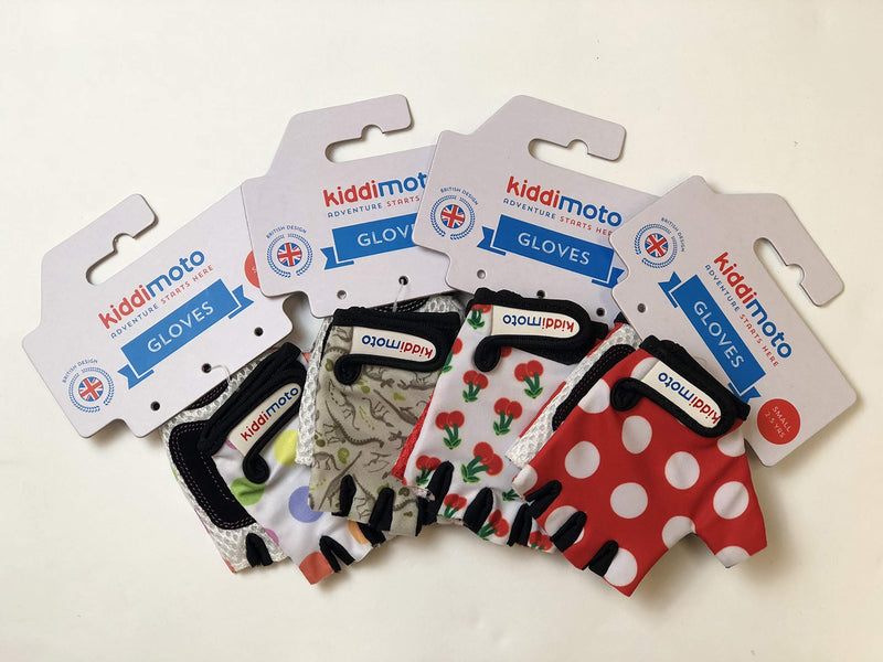 Kiddimoto - Cycling Gloves | Fingerless Gloves for Kids | Perfect for Bike, Scooter & Skateboard | Ideal for Boys and Girls | Available in Different Colourful Designs & Sizes - BeesActive Australia
