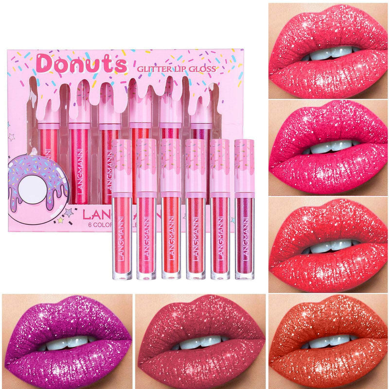 Companion Matte Lipstick Makeup Set, Matte Liquid Long-Lasting Wear Not Fade Waterproof Lip Gloss (6 Pcs) A - BeesActive Australia