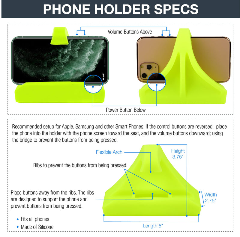Phone Holder Made for PM5 Monitors of Rowing Machine, SkiErg and BikeErg - Silicone Fitness Products (Red) - BeesActive Australia