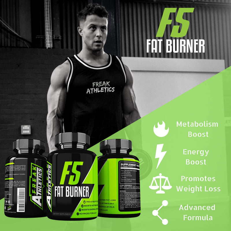 F5 by Freak Athletics - Suitable for Both Men & Women - 90 Capsules - Made in The UK - BeesActive Australia