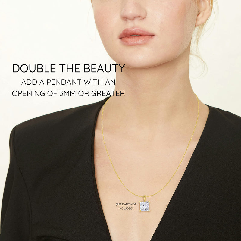 KISPER Gold Cable Link Chain Necklace – Thin, Dainty, Gold-Plated 925 Sterling Silver Jewelry for Women & Men with Lobster Claw Clasp – Made in Italy 24-inch - BeesActive Australia