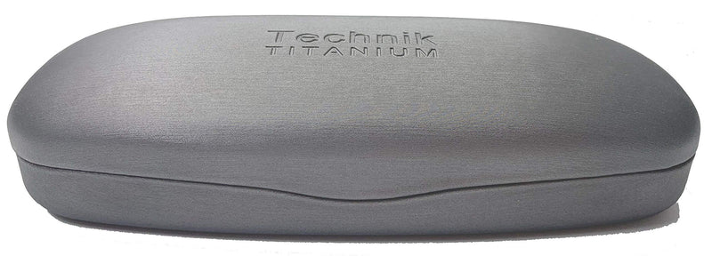 Technik Titanium Collection Designer Spectacles Glasses Hard Case, Silver Grey - New - BeesActive Australia