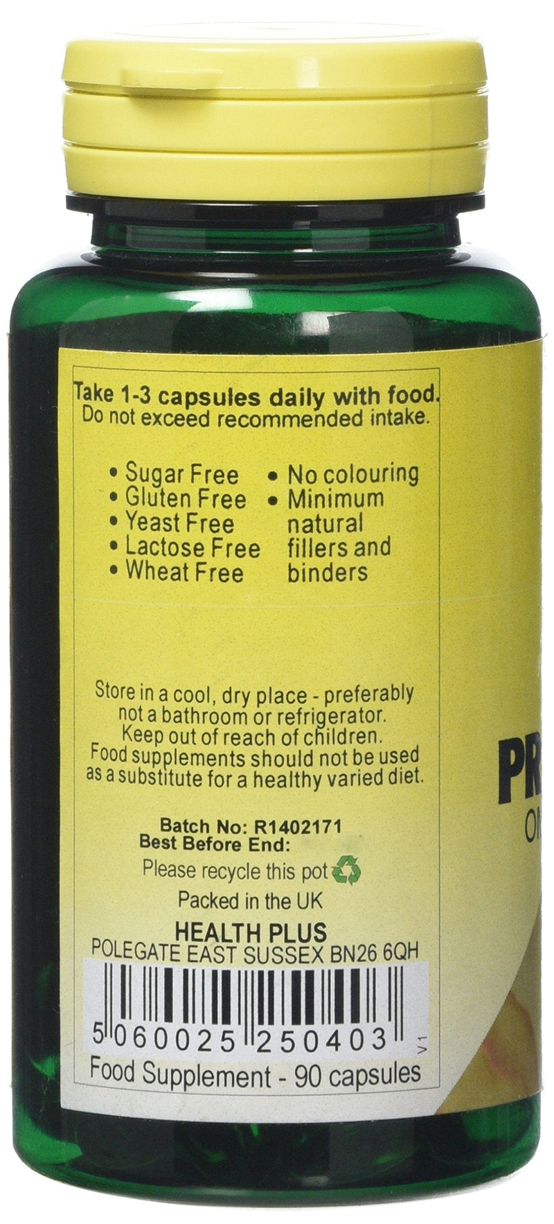 Health Plus Evening Primrose Oil 500mg Omega-6 Supplement - 90 Capsules 90 count (Pack of 1) - BeesActive Australia