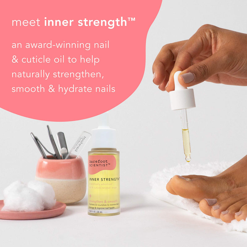 Barefoot Scientist Inner Strength Nail and Cuticle Renewal Drops, Award-Winning Cuticle Oil for Fingernails and Toenails - BeesActive Australia