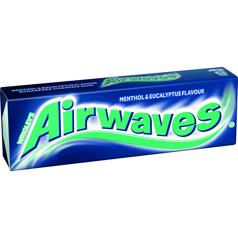 Airwaves Menthol & Eucalyptus Sugar Free Gum - Box of 30 10 Count (Pack of 30) - BeesActive Australia