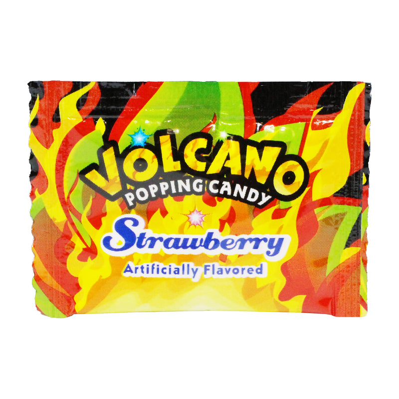 Volcano Strawberry Flavor Popping Candy (1 x 1.06 oz Bag) - BeesActive Australia