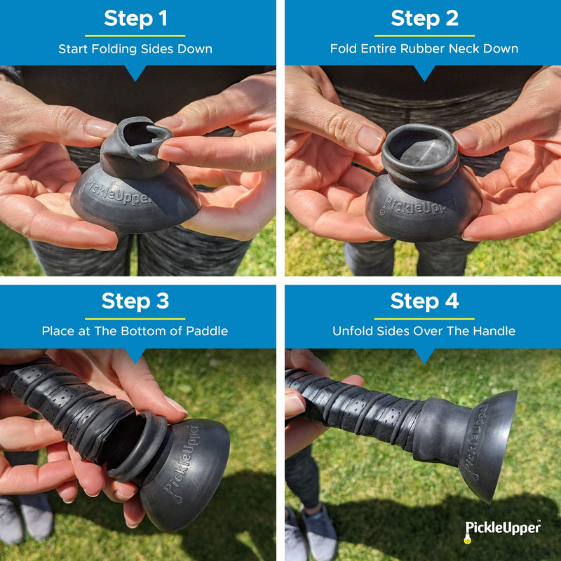 PickleUpper The Original Pickleball Ball Retriever - Attaches to Pickleball Paddles - The Easy Way to Pick Up Pickleball Balls Without Bending Over - Fits Standard Paddles - BeesActive Australia