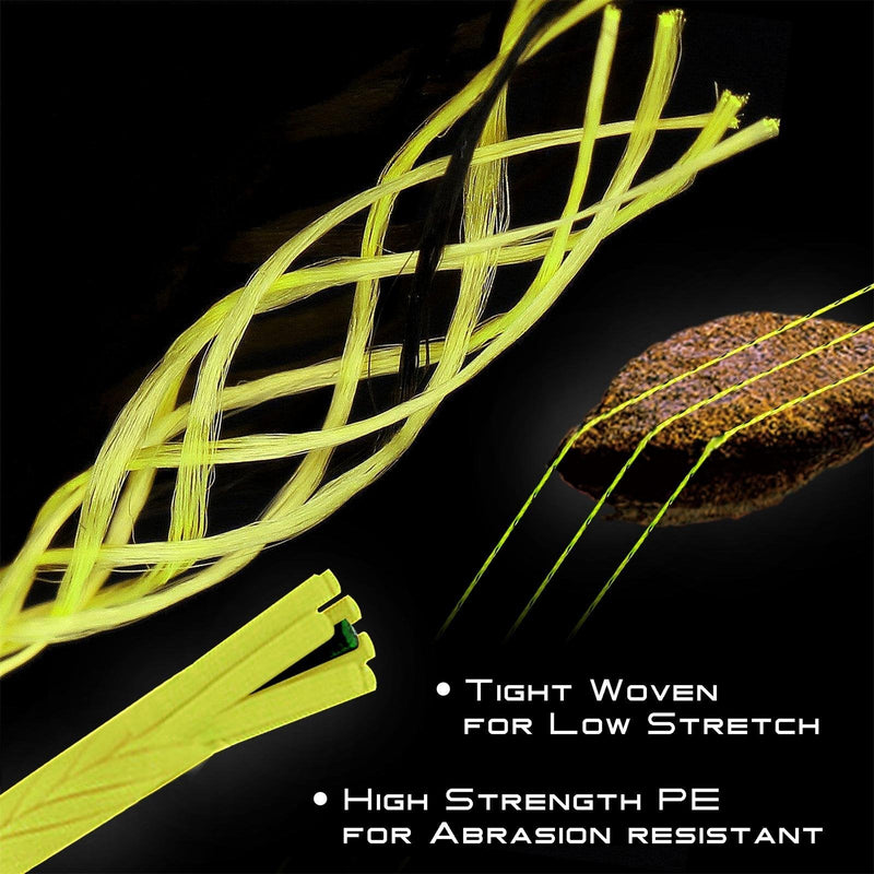 M MAXIMUMCATCH Maxcatch Braided Fly Line Backing for Fly Fishing 20/30lb(White, Yellow, Orange, Black&White, Black&Yellow, Blue, Pink, Green, Purple) 20lb,100yards - BeesActive Australia