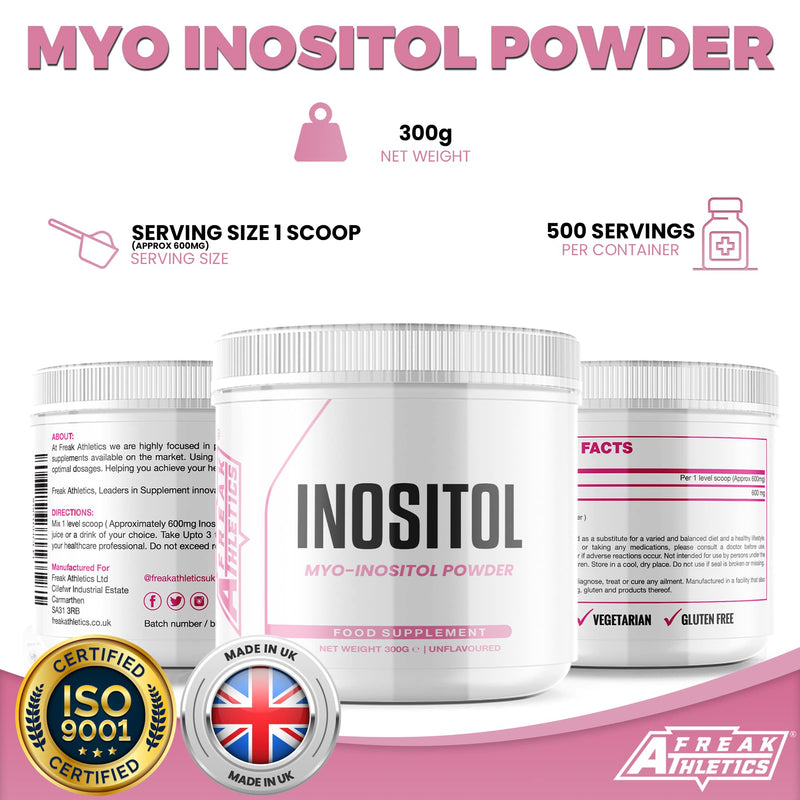 Inositol (Myo-Inositol) Powder 300g | Premium Myo Inositol Powder - Supports Women with PCOS - Promotes Hormonal Balance & Normal Ovarian Function - BeesActive Australia