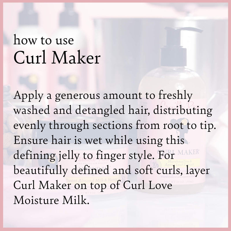 Camille Rose Curl Maker Jelly, crafted to nourish and define curls. Natural, clean formula. For coily, curly, wavy hair - BeesActive Australia