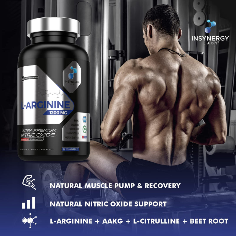 Ultra Premium L Arginine Nitric Oxide Supplement (4X Forms) with L Citrulline + Beetroot + AAKG | The UK’s No1 L-Arginine Supplements Workout, Endurance & Performance L-Citrulline 90 Vegan Capsules - BeesActive Australia
