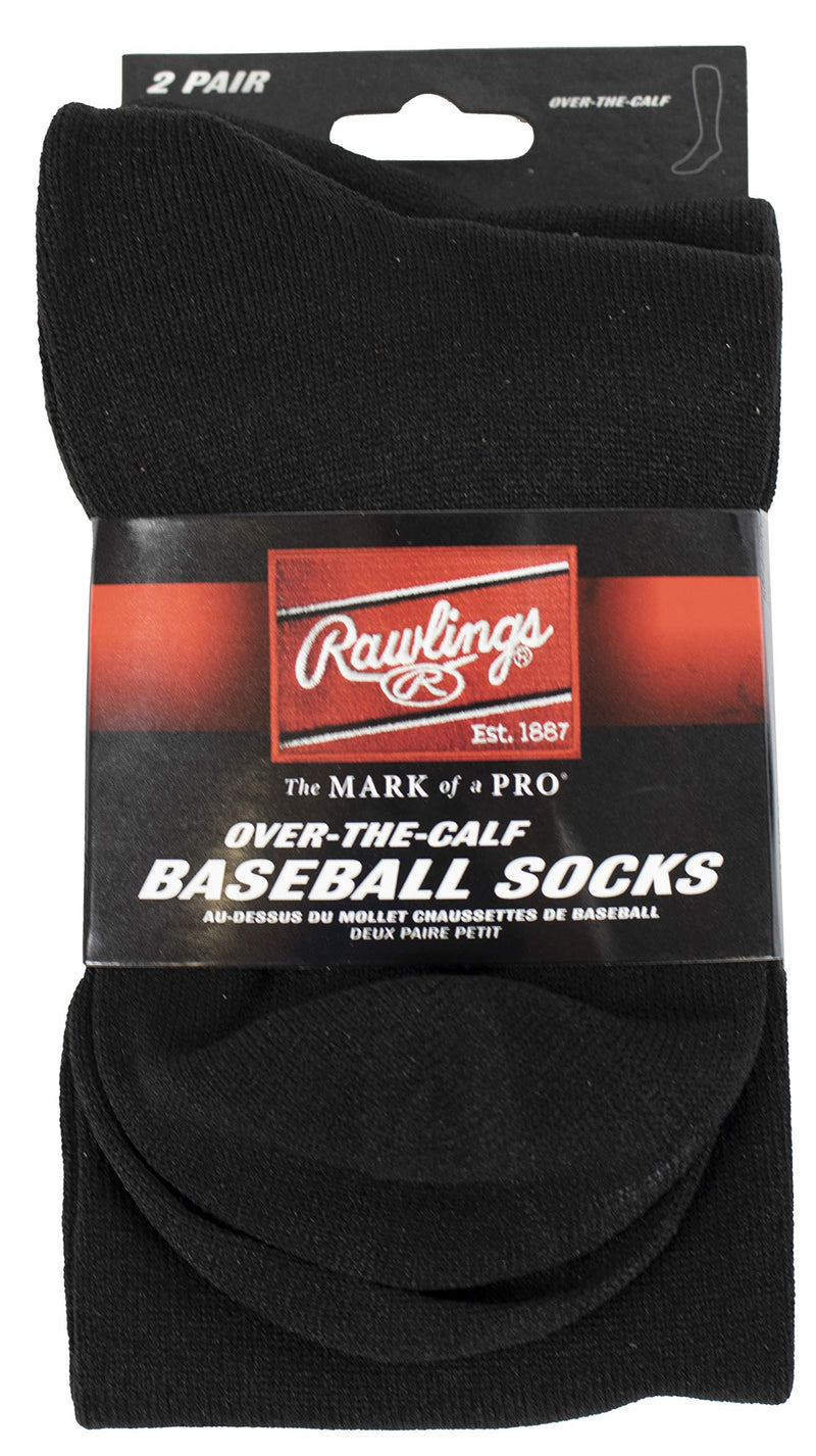 Rawlings Baseball Socks 2 Pair Small Black - BeesActive Australia