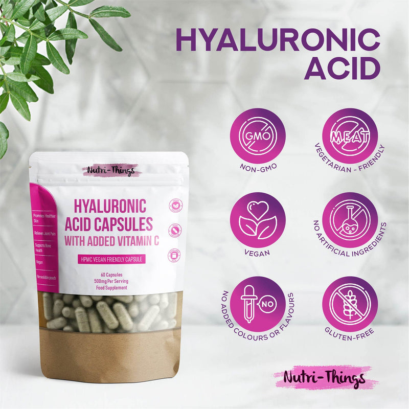 Hyaluronic Acid Capsules with Added Vitamin C | Hyaluronic Acid Tablets which Supplements a Healthy Lifestyle - BeesActive Australia