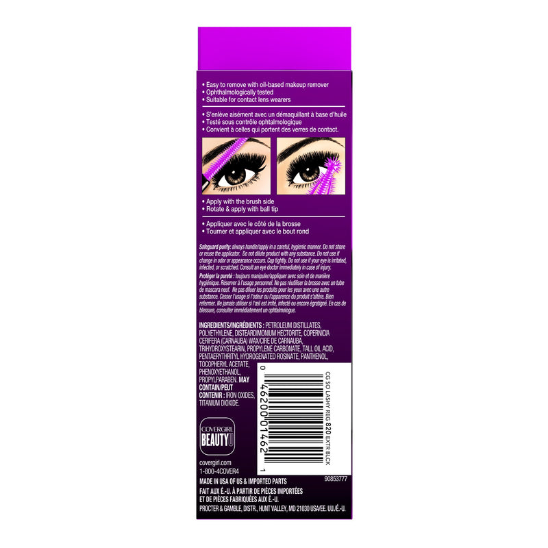 COVERGIRL So Lashy! blastPRO Waterproof Mascara Extreme Black .44 fl oz (13.1 ml) (Packaging may vary) 0.44 Fl Oz (Pack of 1) - BeesActive Australia