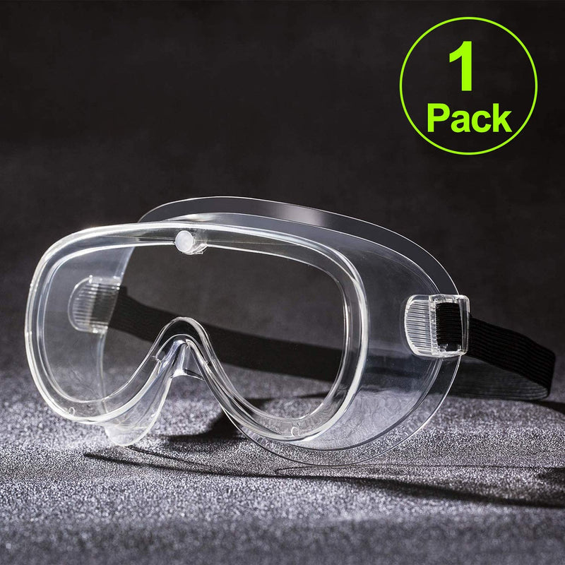 CARFIA Safety Goggles Over Glasses for Home & Workplace, UV400 Clear Anti-Fog Impact Resistant Wrap-Around Lens A - BeesActive Australia