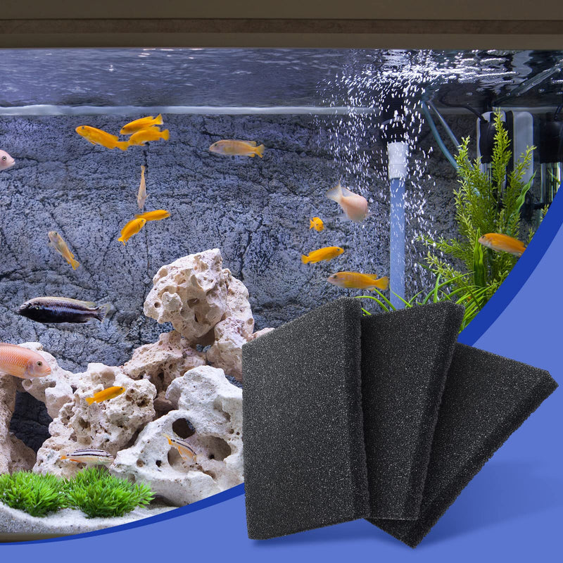 3 Pieces Aquarium Sponge Filter Bio Sponge Filter Pad Cut to Fit Foam for Aquarium Fish Tank Open Cell Foam Sheet Filter Foam Sponges - BeesActive Australia