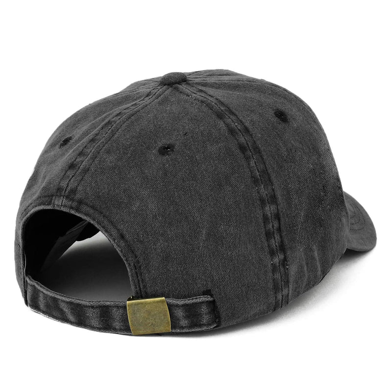 Trendy Apparel Shop XXL Captain Anchor Embroidered Unstructured Washed Pigment Dyed Baseball Cap XX-Large Black - BeesActive Australia