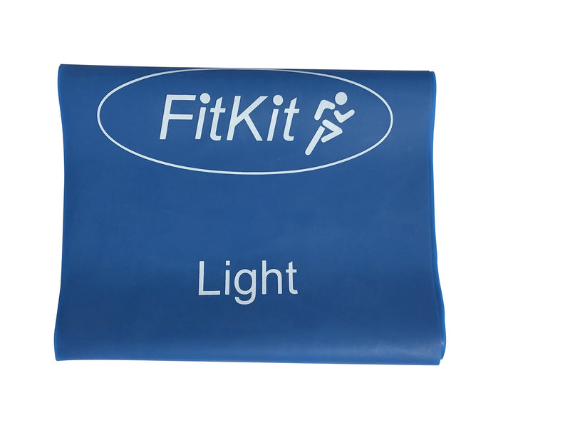 FitKit Resistance Exercise Band - 1.5M - 4 Resistance Options – Pilates, Yoga, Rehab, Stretching, Strength Training Blue - BeesActive Australia