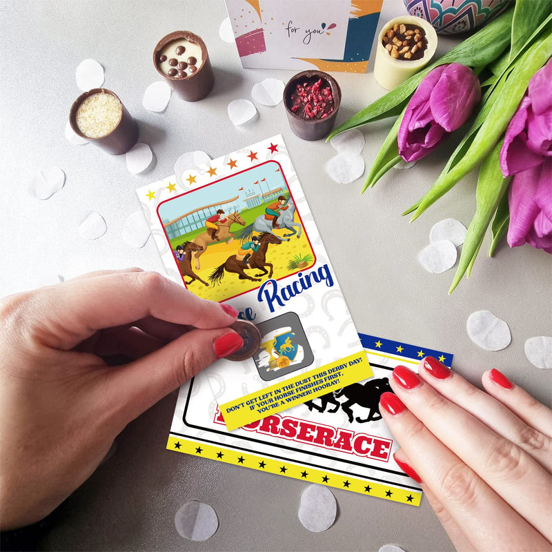 Kentucky Horse Derby Scratch Off Cards – Horse Racing Fortune Games Supplies Activity 44players - BeesActive Australia