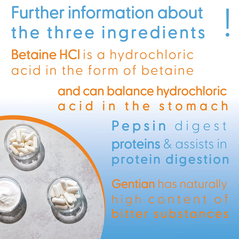 Doctor's Best, Betaine HCl (Betaine Hydrochloride) with Pepsin and Bitter Substances from Gentian, 650mg, 120 Soft Capsules, Highly Dosed, Laboratory-Tested, SOYA-Free, Gluten-Free, Non-GMO - BeesActive Australia