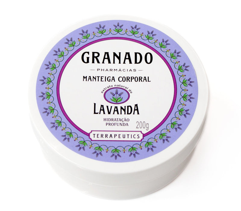 Linha Terrapeutics Granado - Manteiga Corporal Lavanda 200 Gr - (Granado Terrapeutics Collection - Lavender Body Butter Net 7.1 Oz) - BeesActive Australia