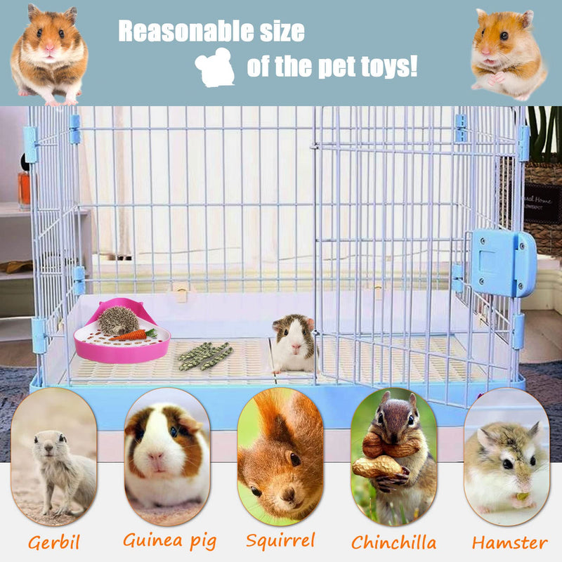 PINVNBY Guinea Pig Litter Box Triangle Potty Trainer Corner Litter Pan Bunny Litter Tray Hamster Plastic Corner Toilet Box for Chinchillas Ferret Small Animal Pink - BeesActive Australia