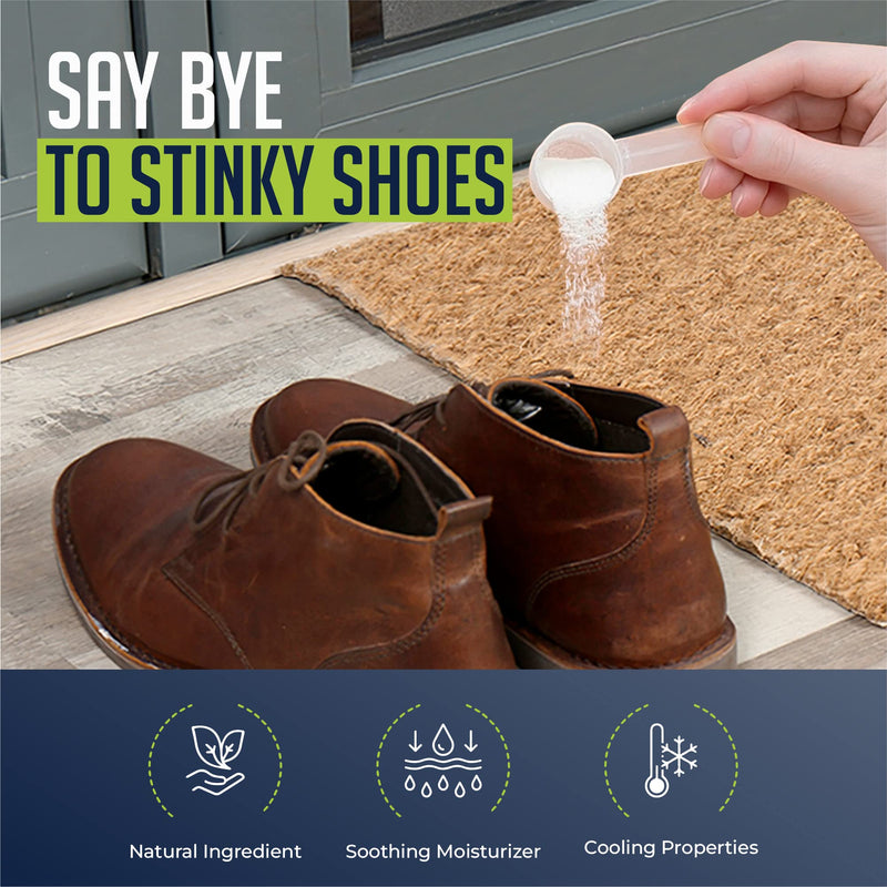 Shoe Odour Eliminator Powder | Leaves Smelly Shoes Fresh & Clean | | Long Lasting & Natural Odor Remover Formula | 100g - BeesActive Australia