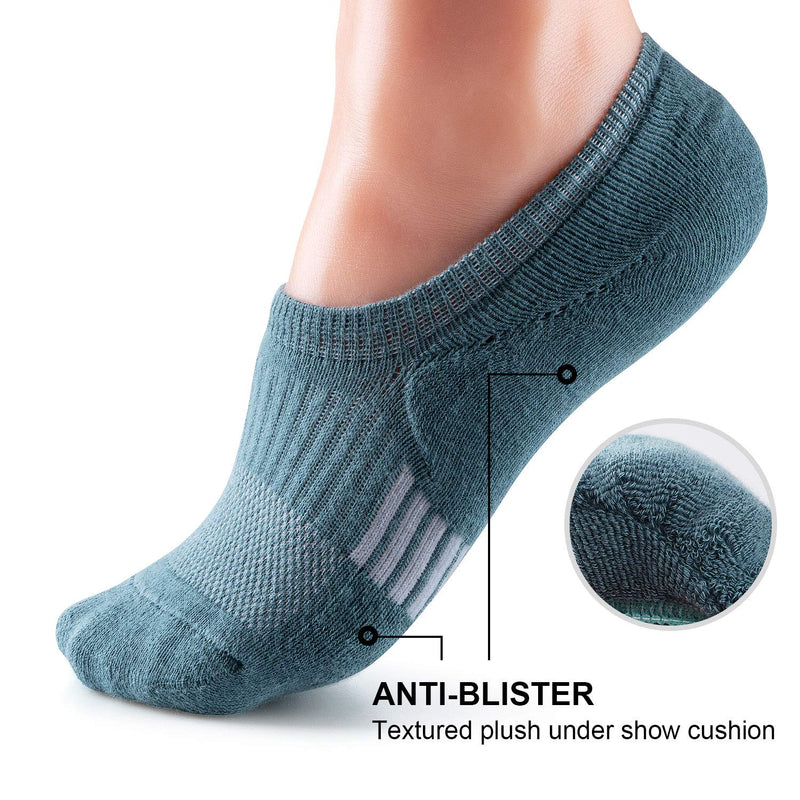 Gonii Womens No Show Socks Athletic Ankle Socks Cushioned Running Low Cut 5-8 Pairs 5 Pairs White 8-10 - BeesActive Australia