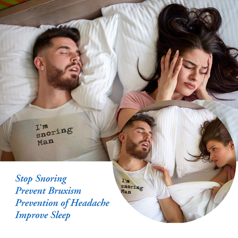 Anti Snoring Device Snore Stopper Mouthpiece, Stop Snoring Solution for Men and Women, Aid Custom Night Mouth Guard, 1 Pack - BeesActive Australia