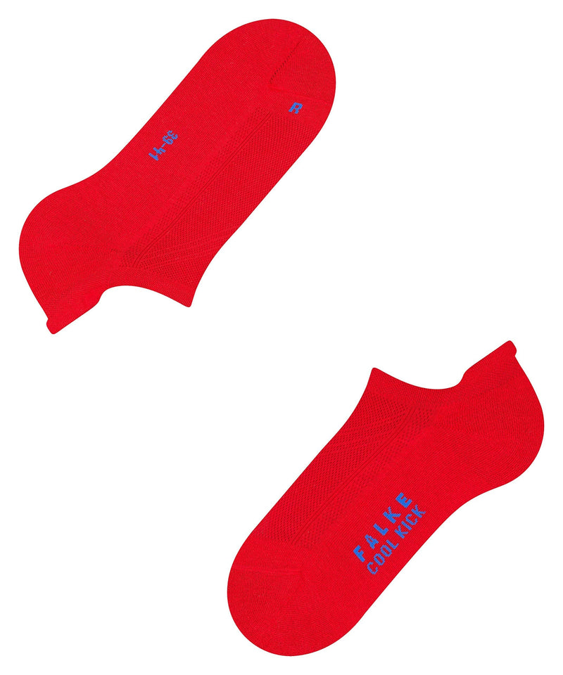 FALKE Unisex-Adult Cool Kick Sneaker Socks, Low Cut Ankle Sock, Casual or Dress, Moisture Wicking, More Colors 1 Pair 10.5-11.5 Red (Fire 8150) - BeesActive Australia