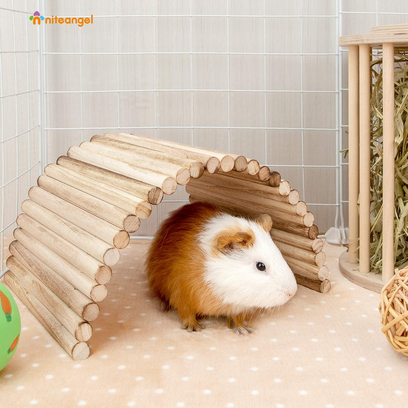 Niteangel Small Animal Climbing Toys - Suspension Bridge Ladder for Hamsters Gerbils Mice Rats Guinea Pigs or Other Small Pets 15.7'' x 7.8'' - BeesActive Australia