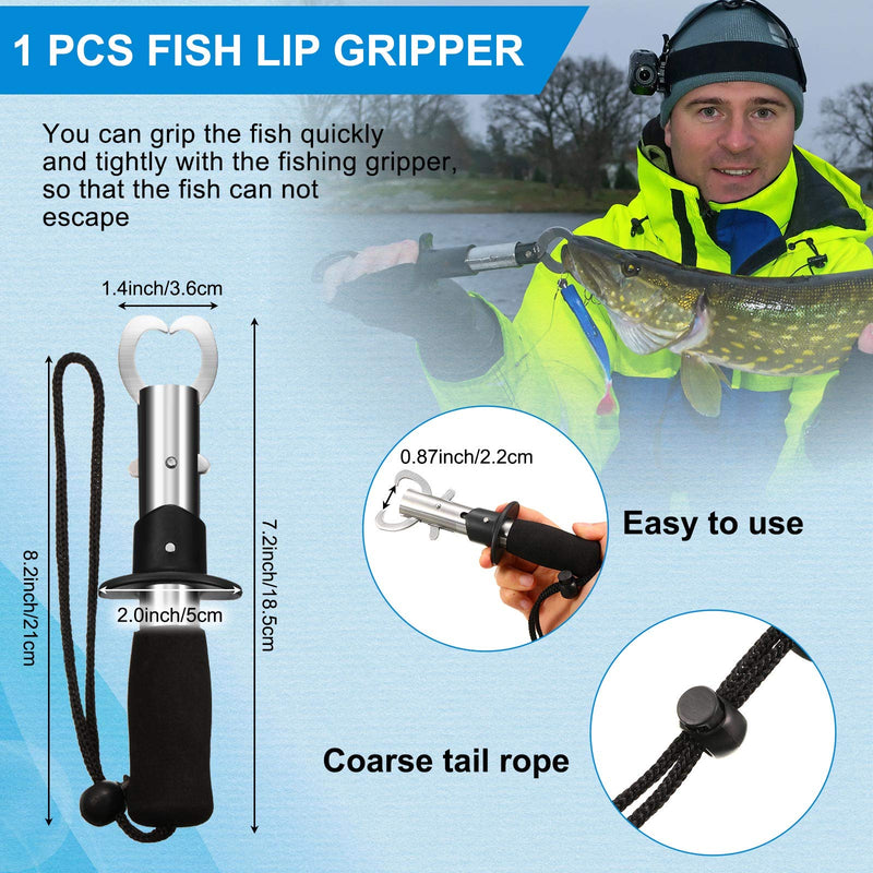 Fish Hook Remover Tools Kit Include 1 Piece Handheld Digital Fish Scale 1 Piece Fish Hook Remover Tool 1 Piece Fish Lip Gripper 1 Piece Fish Plier with Sheath and 2 Pieces Fishing Tool Lanyards - BeesActive Australia