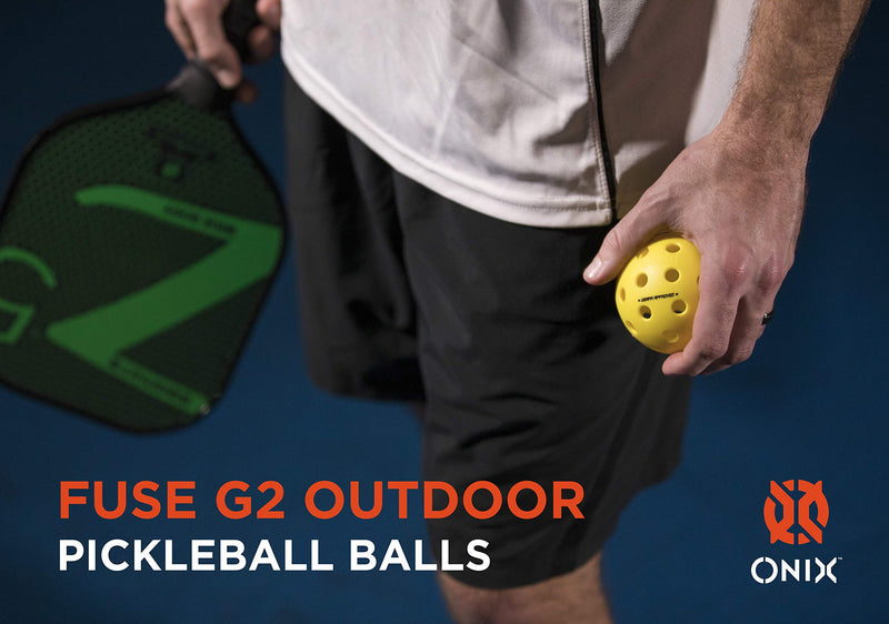 [AUSTRALIA] - Onix Fuse Outdoor Pickleball Balls (Yellow) Fuse G2 - 3 Pack 