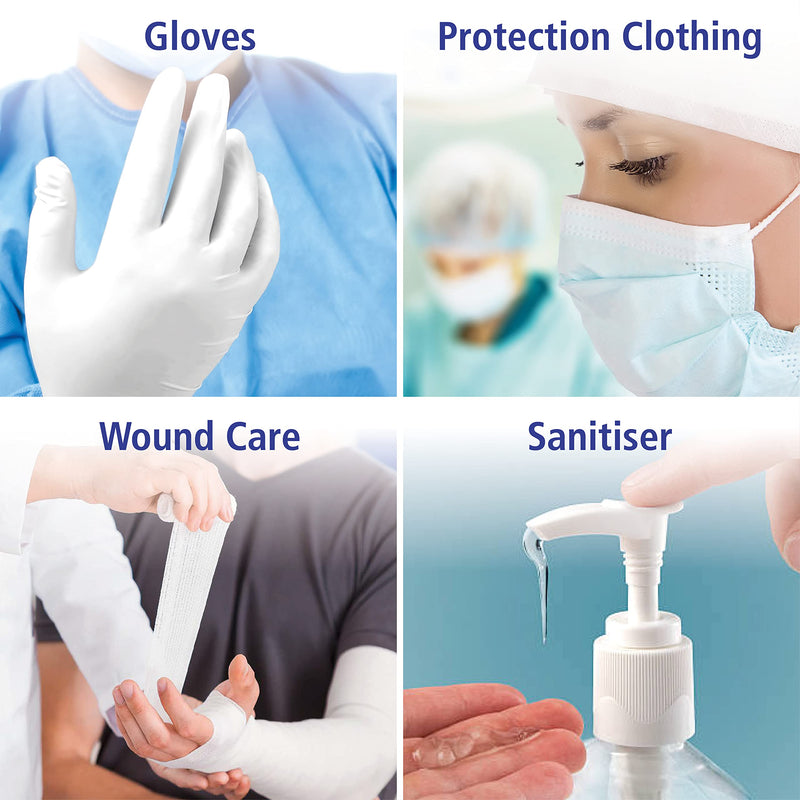 Meditrade 1283L | NextGen, Nitrile Examination Gloves, Large, N/S, P/F, Blue, x100 - BeesActive Australia